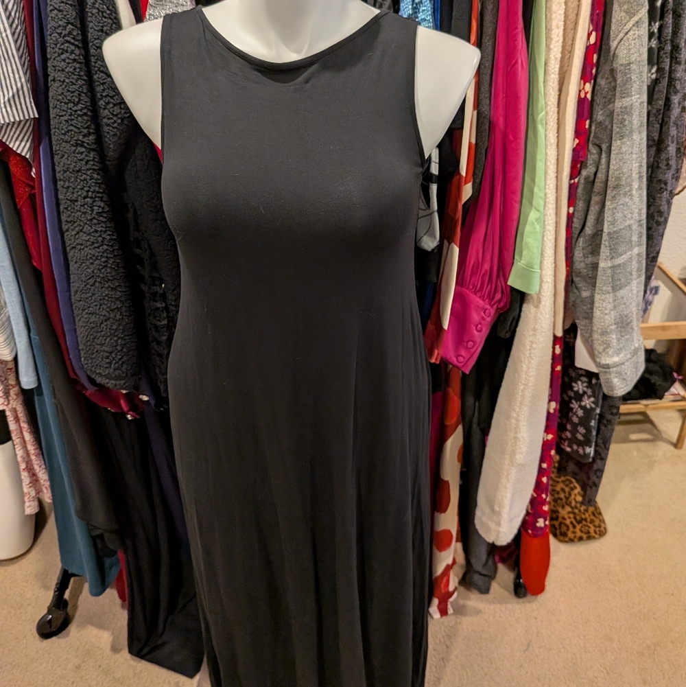 J.Jill Wherever Collection Black Sleeveless Dress - M